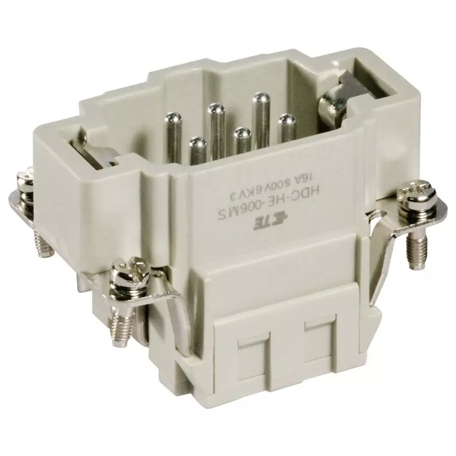 AMP - TE CONNECTIVITY INSERT, PLUG, 6POS, SPRING, HE-006-MS