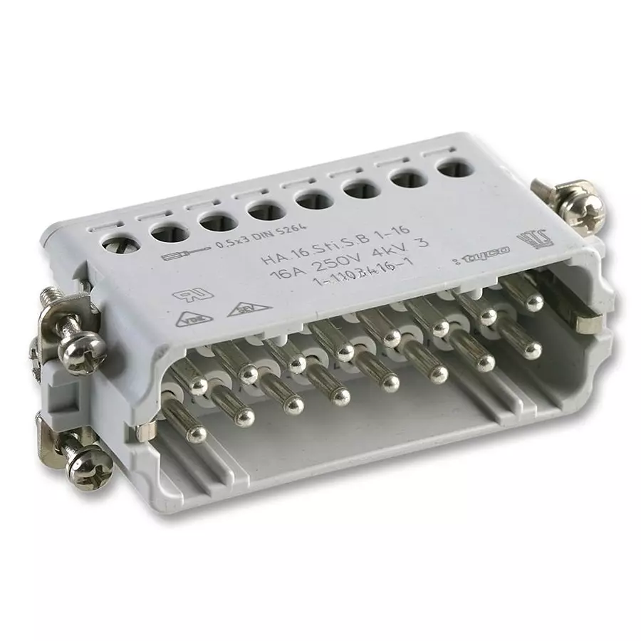HTS - TE CONNECTIVITY Insert, Male, Screw, 1-16, 1-1103416-1