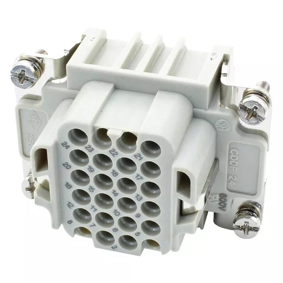 ILME HEAVY DUTY INSERT, RCPT, 24POS, 26-14AWG, CDDF24