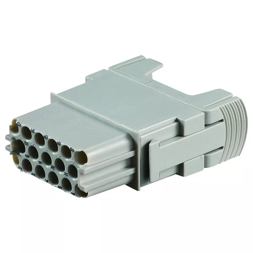 TE CONNECTIVITY Heavy Duty Insert, Rcpt, 17Pos, 14Awg, T2111172201-007