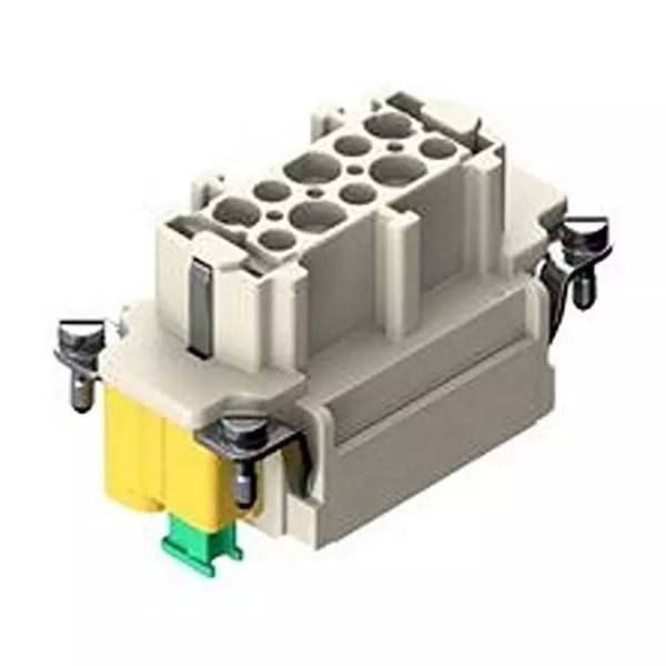 HARTING HEAVY DUTY INSERT, RCPT, 10POS, 16A, 09330102776