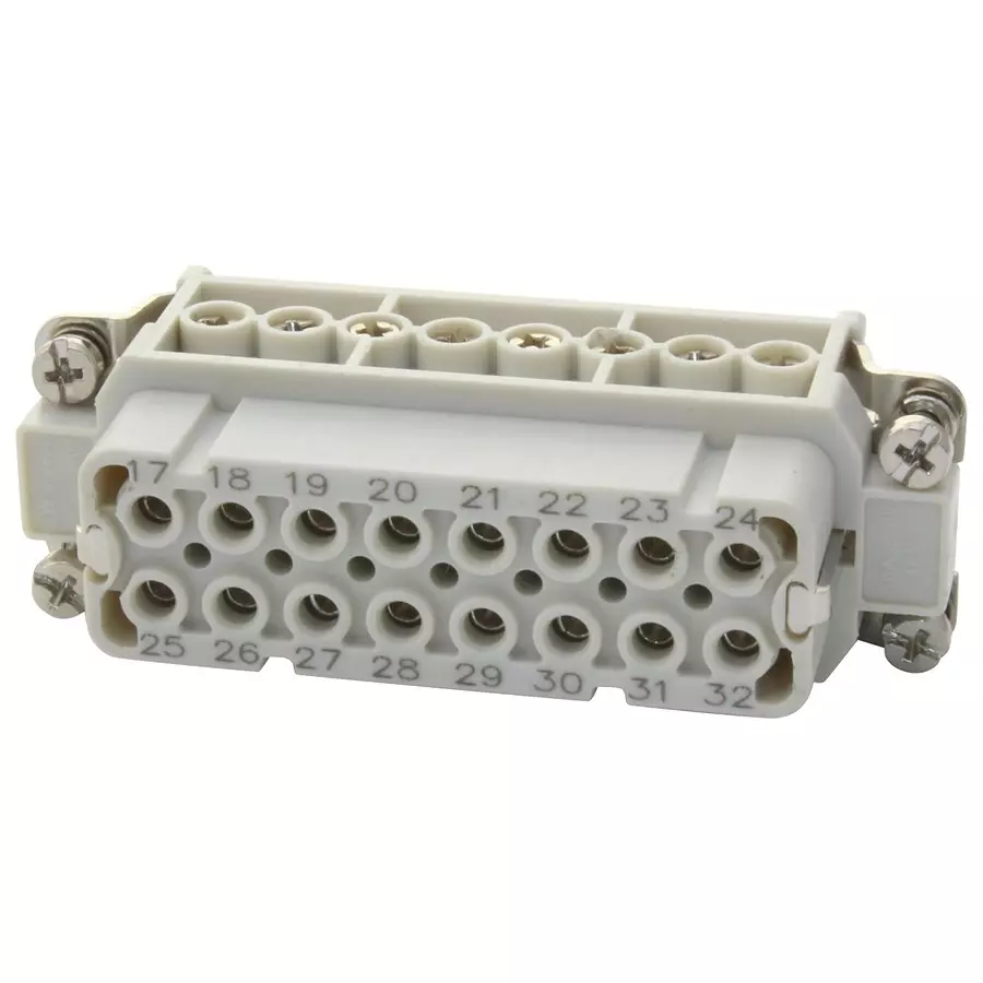 MOLEX Heavy Duty Connector Inserts / Modules HEAVY DUTY INSERT, RCPT, 16POS, 20-14AWG 93601-0145