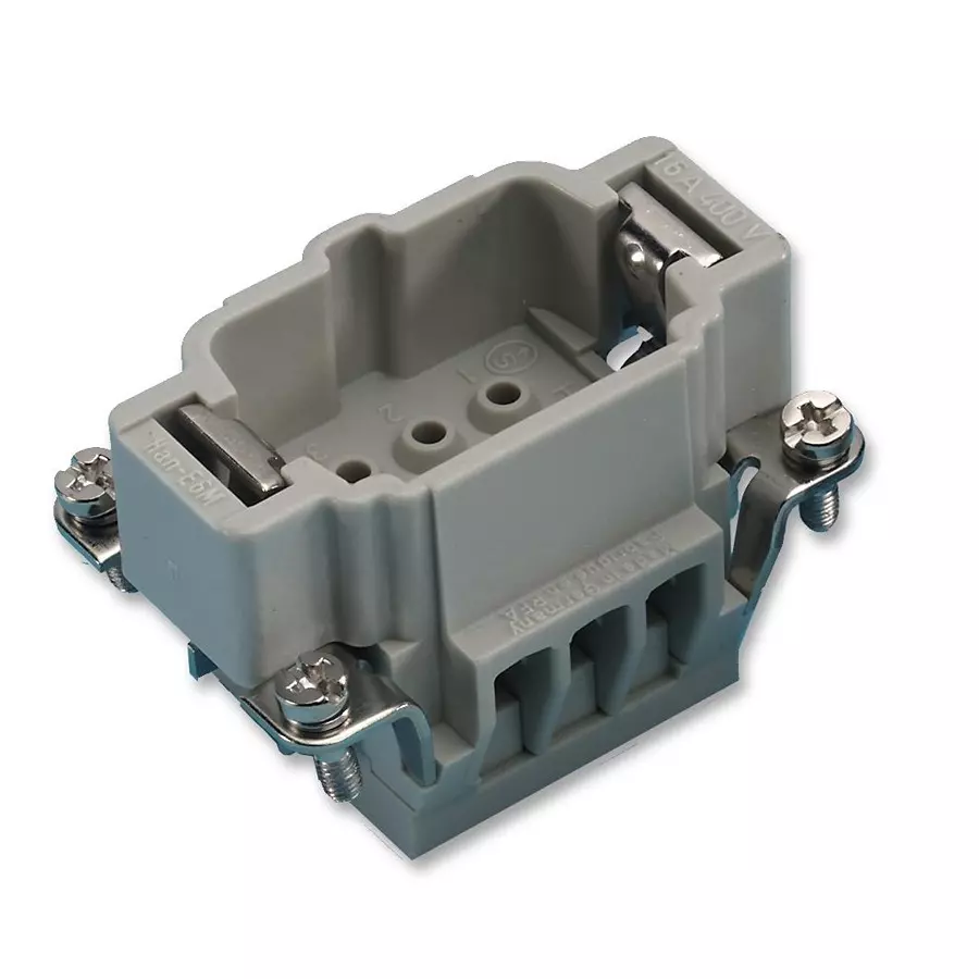 Harting Heavy Duty Connector Inserts / Modules INSERT, MALE, HAN6E, CRIMP, 0933 006 2602