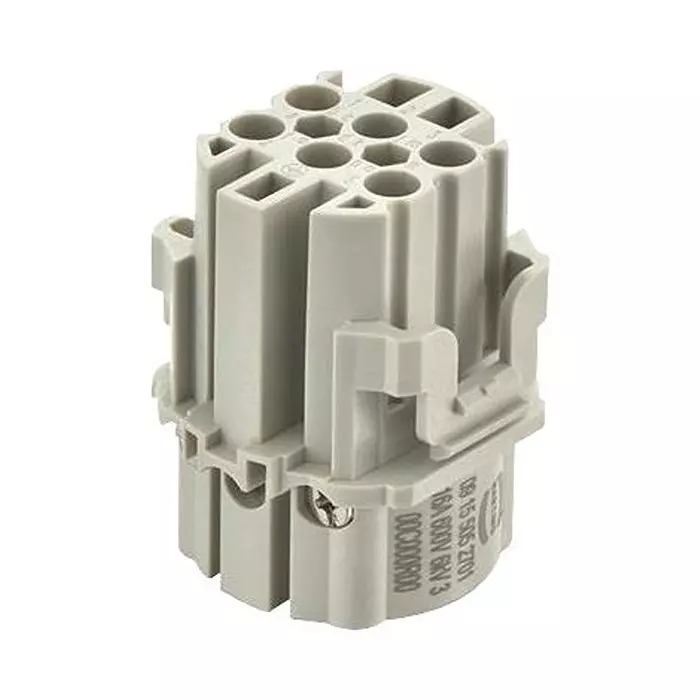 Harting Heavy Duty Connector Inserts / Modules HEAVY DUTY INSERT, RCPT, 5POS, 16A, 09155052701