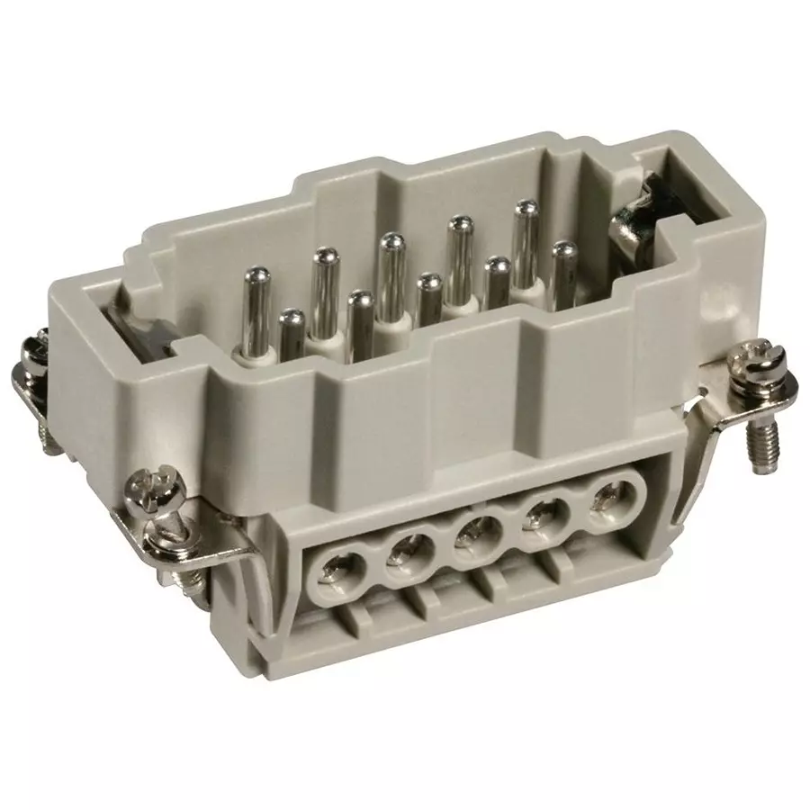 AMP - TE CONNECTIVITY INSERT, PLUG, 10POS, SCREW, HE-010-M