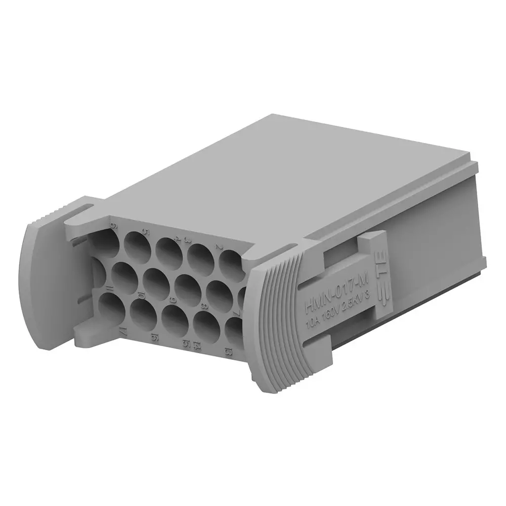 TE CONNECTIVITY Heavy Duty Insert, Plug, 17Pos, 14Awg, T2111172101-007.