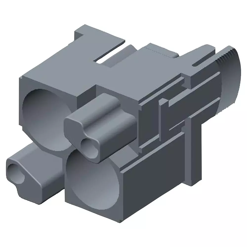 TE CONNECTIVITY Heavy Duty Insert, Rcpt, 2Pos, 14Awg, T2111027201-701