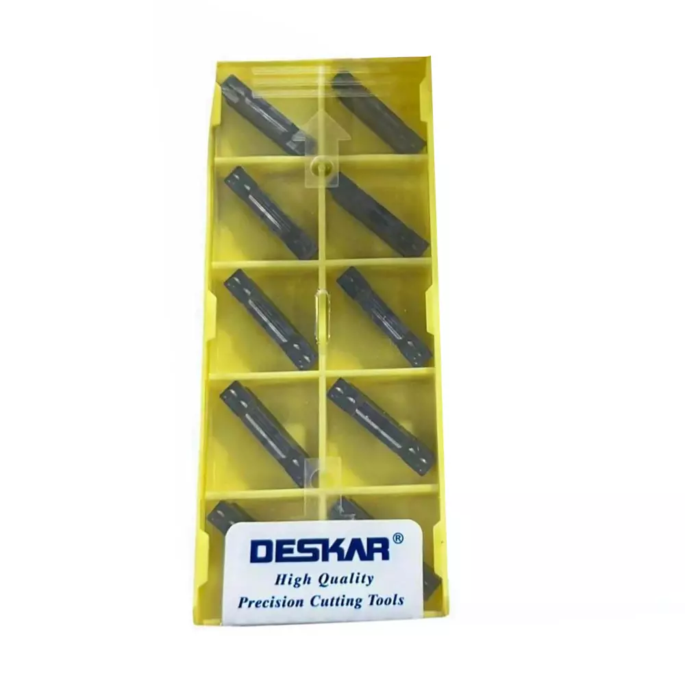 Deskar Carbide Inserts Polished Coating MGMN Type for CNC Machine, M LF6018 (10 Pcs x 1 Box)