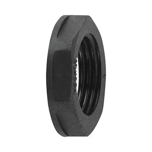 HELLERMANNTYTON Locknut, 0.5" Conduit Fitting, Pa66, Blk, 166-90019 (Pack of 10)