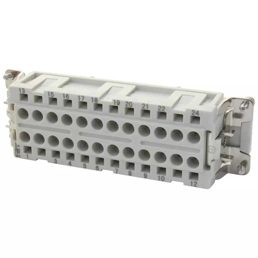 MOLEX Heavy Duty Connector Inserts / Modules HEAVY DUTY INSERT, RCPT, 24POS, 26-14AWG 93601-0289