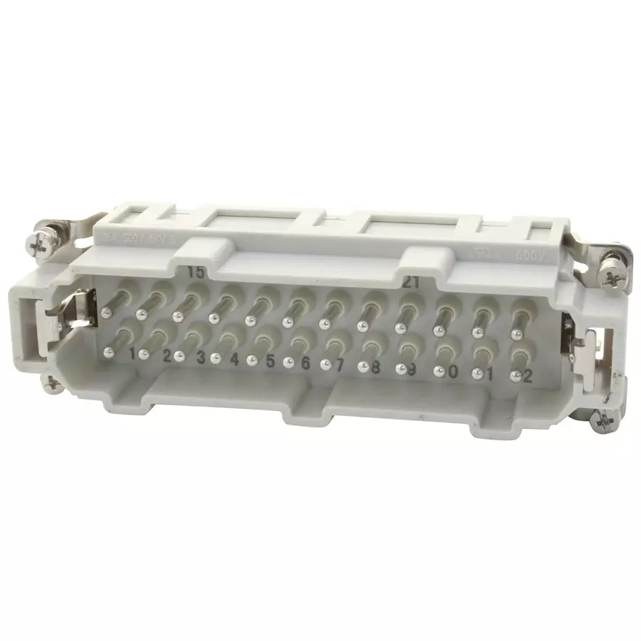 MOLEX Heavy Duty Connector Inserts / Modules HEAVY DUTY INSERT, PLUG, 24POS, 26-14AWG 93601-0293