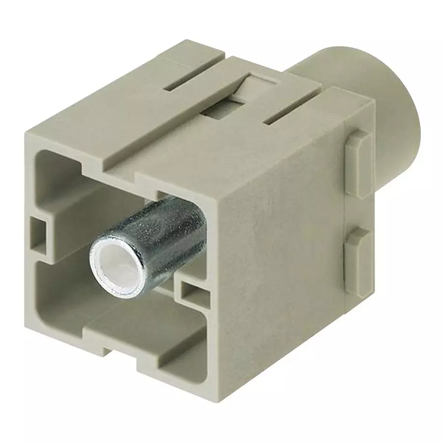 Harting Heavy Duty Connector Inserts / Modules HEAVY DUTY INSERT, PLUG, 1POS, 40MM2, 09140012663
