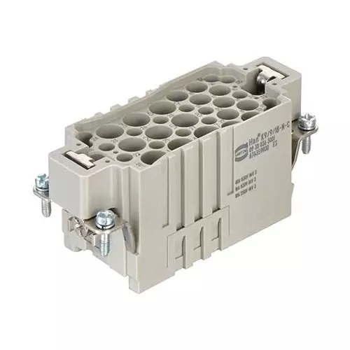 Harting Heavy Duty Connector Inserts / Modules HEAVY DUTY INSERT, PLUG, 16B, 36+PE POS, 09380363001