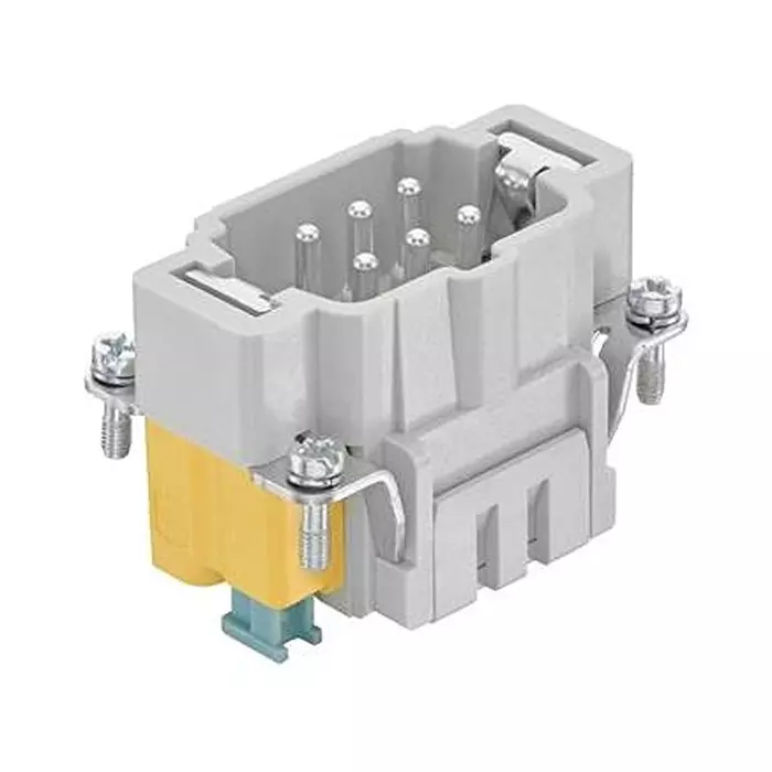 Harting Heavy Duty Connector Inserts / Modules HEAVY DUTY INSERT, PLUG, 6POS, 16A, 09330062676