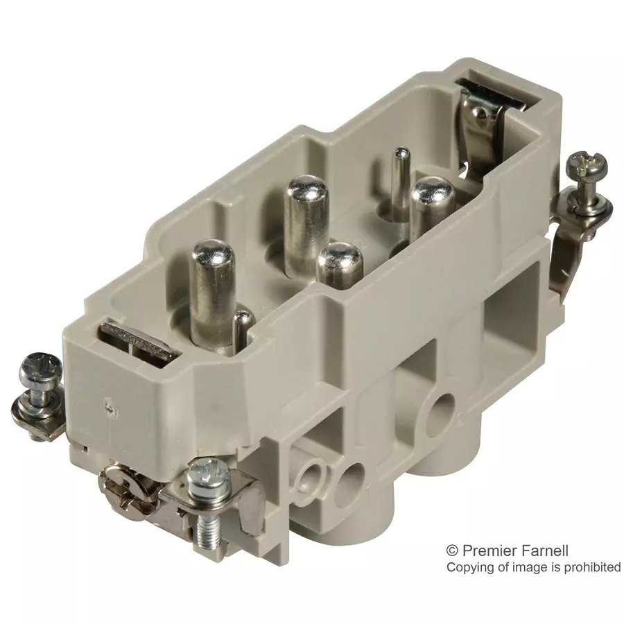 Harting Heavy Duty Connector Inserts / Modules PLUG, HANK, 4/2, 0938 006 2601