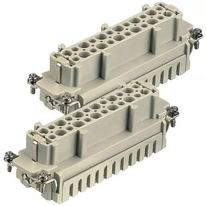 Harting Heavy Duty Connector Inserts / Modules RECTANGULAR HAN INSERT, FEM, 48WAY SCREW, 09330242711