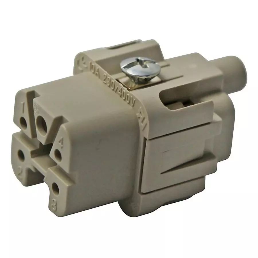 ILME INSERT, FEMALE, 18-14 AWG, 4P+E, CKF04