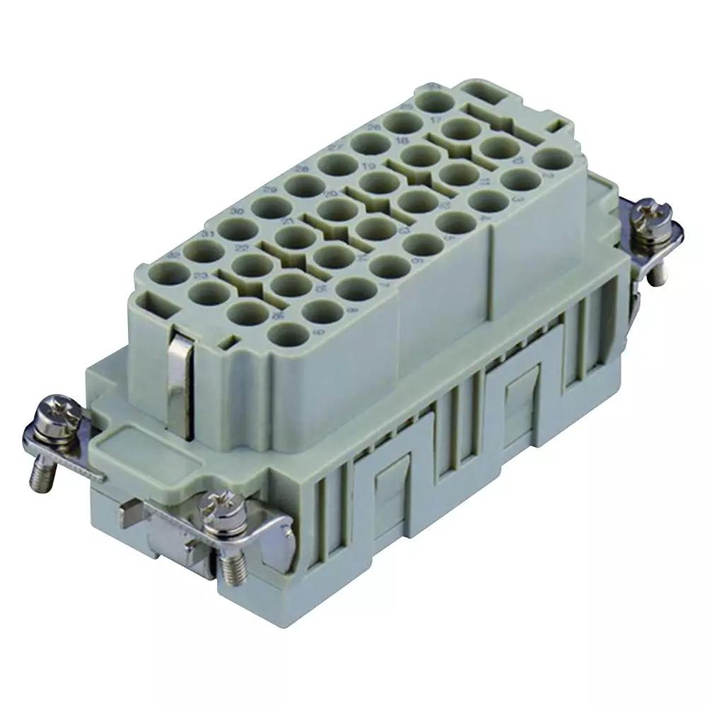 TE CONNECTIVITY Heavy Duty Insert, Rcpt, 32+Pe, 12Awg, T2050642201-007.