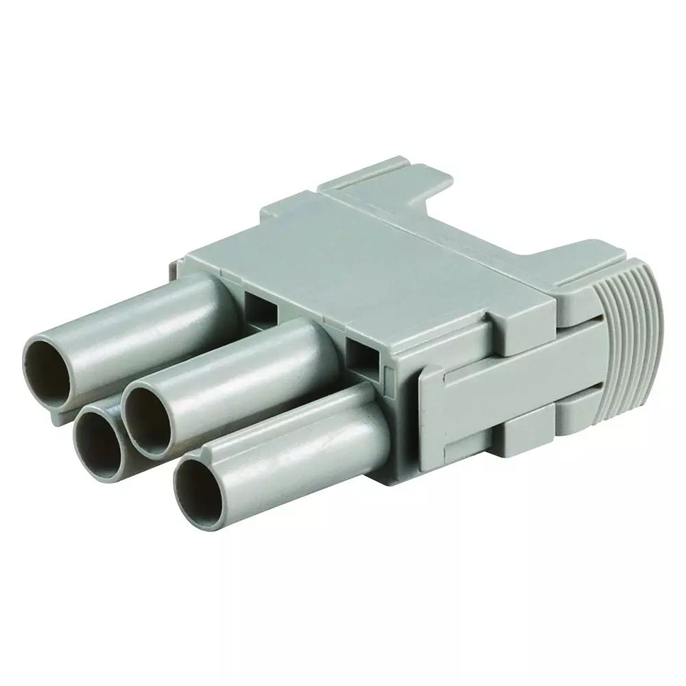 TE CONNECTIVITY Heavy Duty Insert, Rcpt, 4Pos, 6Mm2, T2111042201-007.