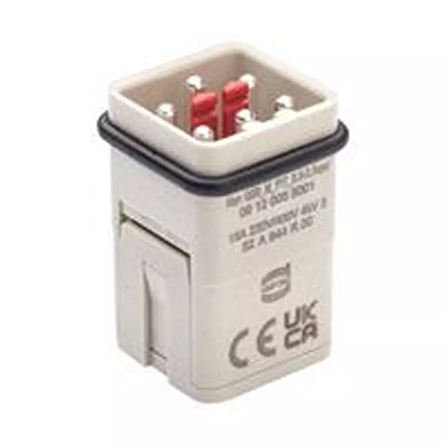HARTING HEAVY DUTY INSERT, PLUG, 5POS, 16A, 09120055001