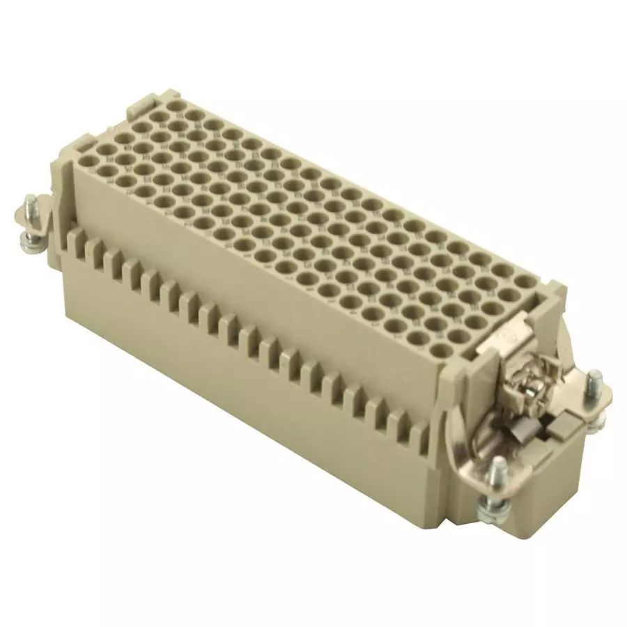 Harting Heavy Duty Connector Inserts / Modules RECTANGULAR HAN INSERT PLUG 108WAY CRIMP, 09161083001