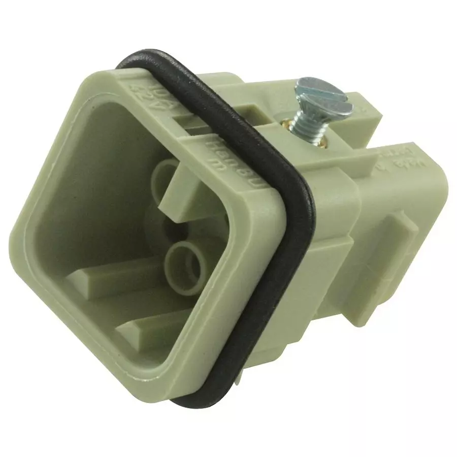 Harting Heavy Duty Connector Inserts / Modules RECTANGULAR HAN INSERT, PLUG, HAN 3A, 8 POSITION, 09360083001