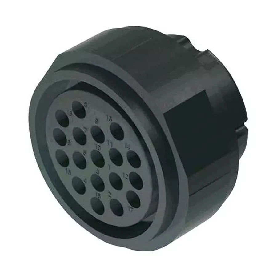 Harting Circular Connector Inserts CIRCULAR INSERT, SOCKET, 18POS, CRIMP, 09580183101