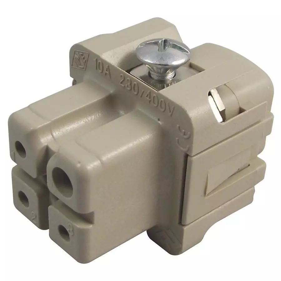 ILME INSERT, FEMALE, 18-14 AWG, 3P+E, CKF03