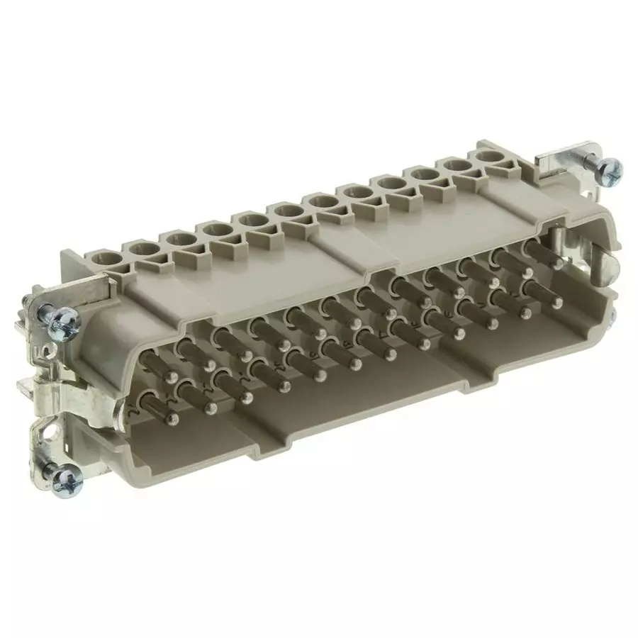 WIELAND ELECTRIC RECTANGULAR INSERT, PLUG, 24+PE POSITION, 2ROW, SCREW, 70.310.2440.0