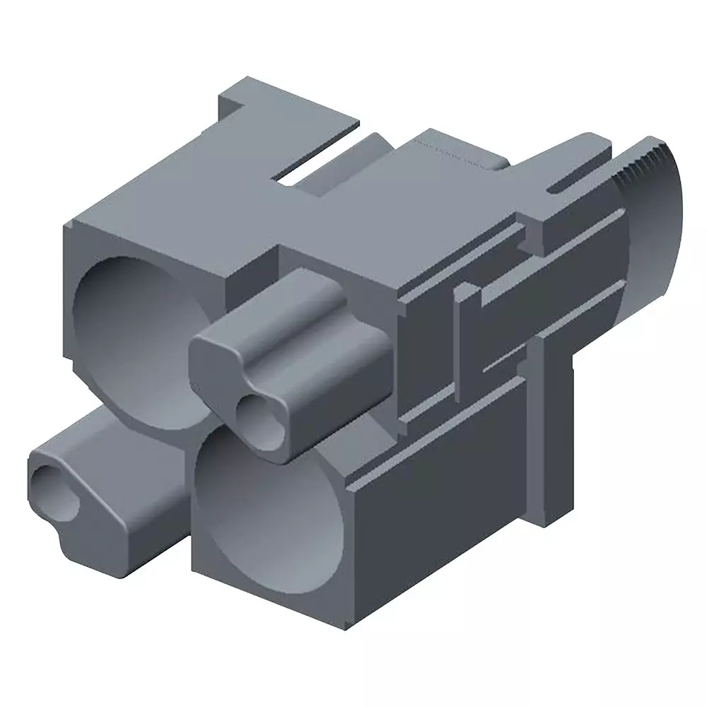 TE CONNECTIVITY Heavy Duty Insert, Rcpt, 2Pos, 12Awg, T2111027201-007.