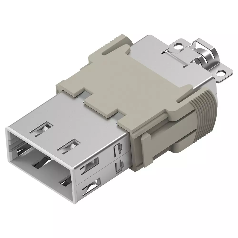 TE CONNECTIVITY Heavy Duty Module, Plug, 32Pos, 2.2A, T2111322101-000