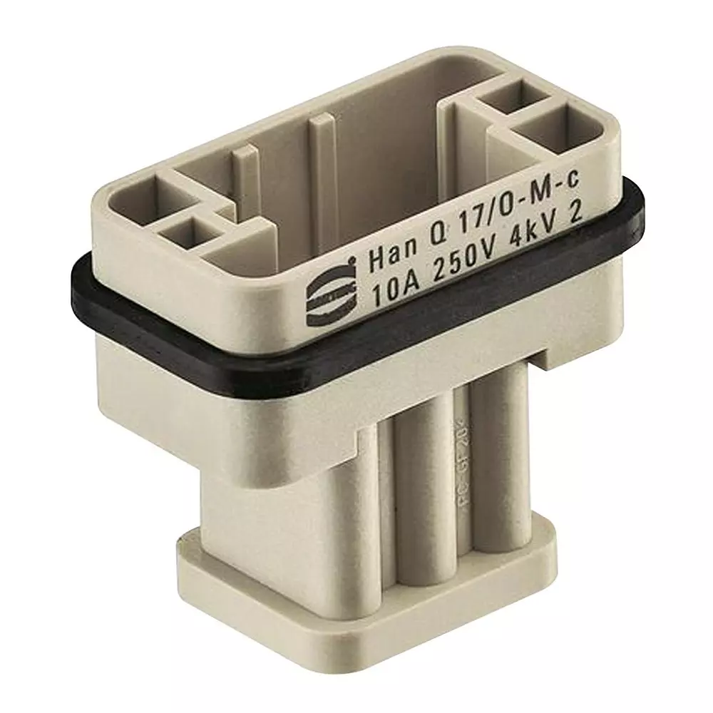 HARTING HEAVY DUTY INSERT, PLUG, 17POS, 2.5MM2, 09120173001