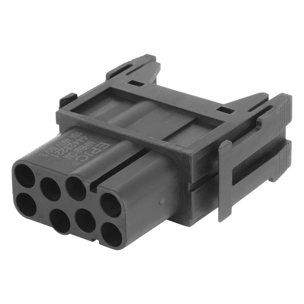 LAPP HEAVY DUTY INSERT, RCPT, 8POS, 4MM2, 44423221