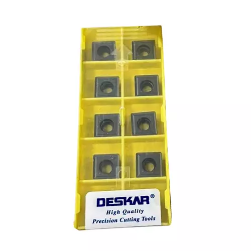 Deskar Carbide Inserts Polished Coating SPMG Type for CNC Machine, TG LF6018 (10 Pcs x 1 Box)