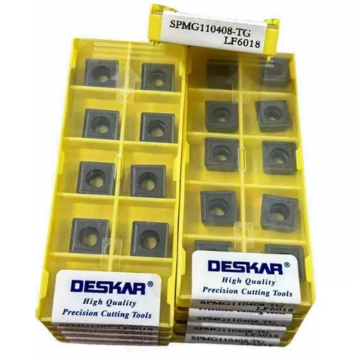 deskar-carbide-inserts-polished-coating-spmg-type-for-cnc-machine-tg-lf6018-10-pcs-x-1-box