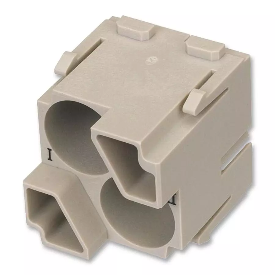 Harting Heavy Duty Connector Inserts / Modules INSERT, HAN-QUINTAX, MALE, 2WAY, 09 14 002 3001