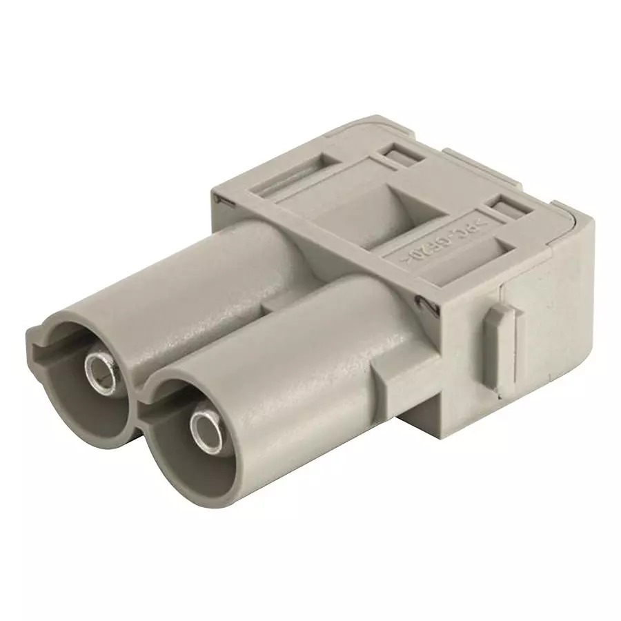 Harting Heavy Duty Connector Inserts / Modules HEAVY DUTY INSERT, PLUG, 2POS, 16MM2, 09140022646