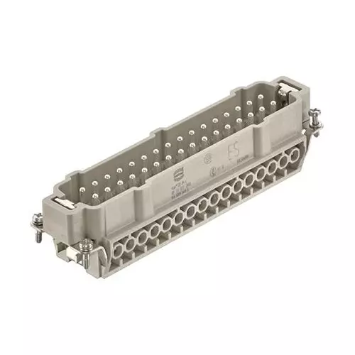 Harting Heavy Duty Connector Inserts / Modules HEAVY DUTY INSERT, PLUG, 32POS, 16A, 09330322601