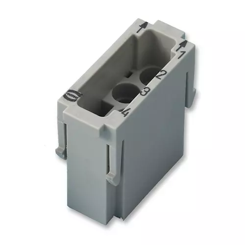 Harting Heavy Duty Connector Inserts / Modules HAN MULTI MODULE, MALE, 09 14 004 4501