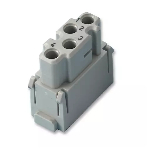 Harting Heavy Duty Connector Inserts / Modules HAN MULTI MODULE, FEMALE, 09 14 004 4512