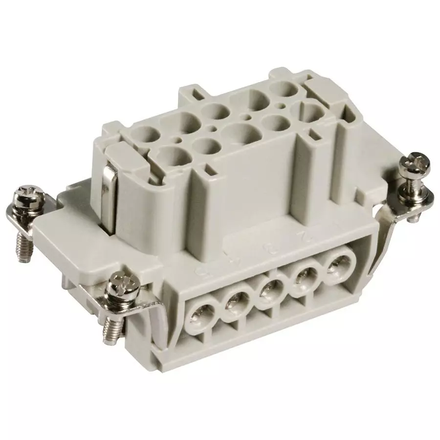 AMP - TE CONNECTIVITY INSERT, RECEPTACLE, 10POS, SCREW, HE-010-F