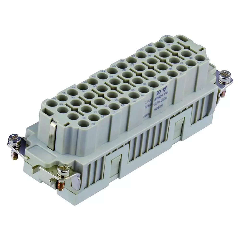 TE CONNECTIVITY Heavy Duty Insert, Rcpt, 46+Pe, 12Awg, T2050462201-007.