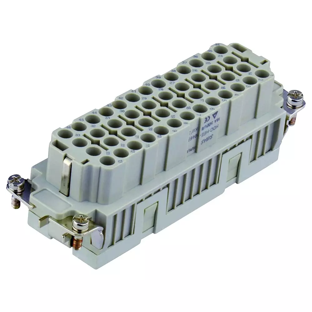 TE CONNECTIVITY Heavy Duty Insert, Rcpt, 46+Pe, 12Awg, T2050462201-007