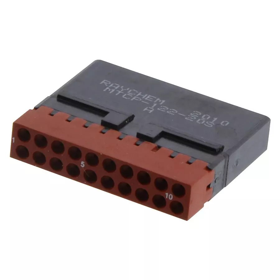 RAYCHEM - TE CONNECTIVITY RECTANGULAR PWR INSERT, RCPT, 20POS, MTCP-122-20S