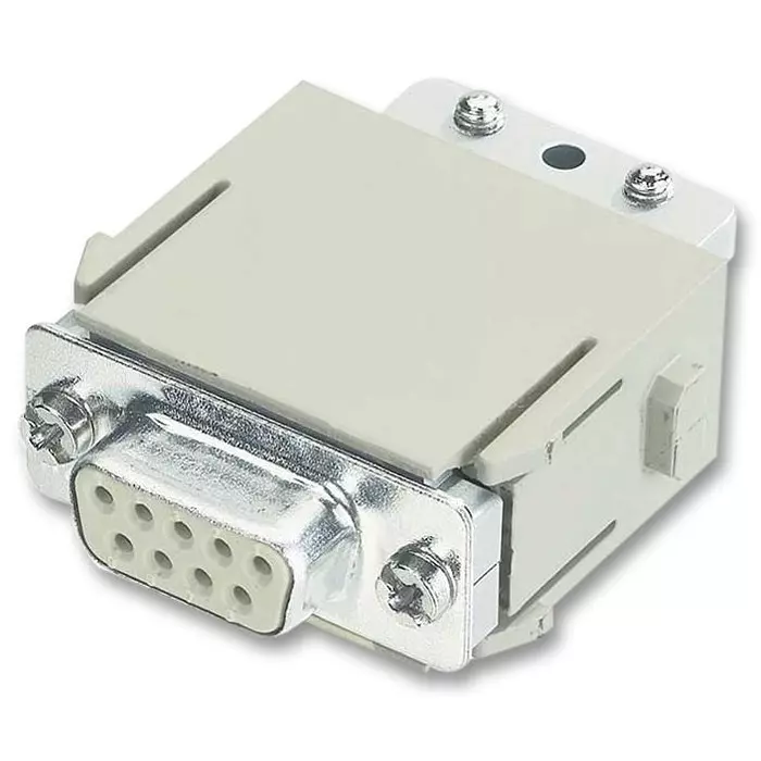 Harting Heavy Duty Connector Inserts / Modules MODULE, D SUB, FEMALE, 09 14 009 3101