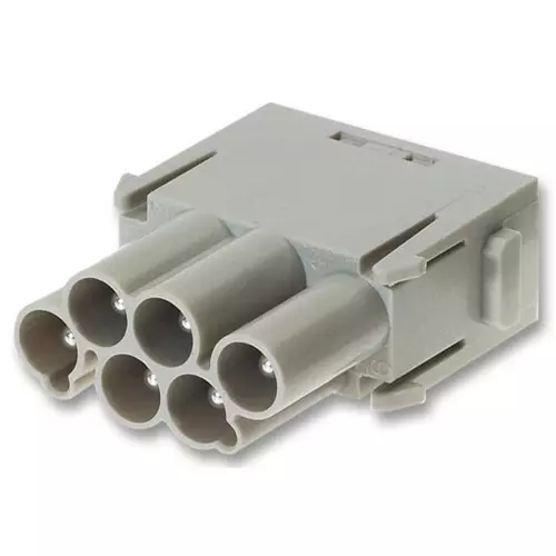 Harting Heavy Duty Connector Inserts / Modules MODULE, 6WAY, MALE, PROTECTED, 09 14 006 3041