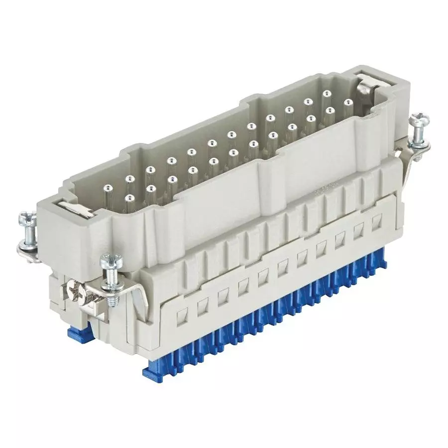 Harting Heavy Duty Connector Inserts / Modules INSERT, PLUG, SIZE 24B, 24+G, CAGE-CLAMP, 09330242648