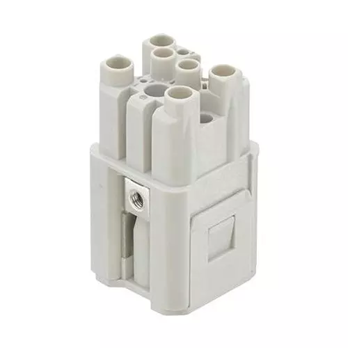 Harting Heavy Duty Connector Inserts / Modules HEAVY DUTY INSERT, RCPT, 12+PE, CRIMP, 09120123105