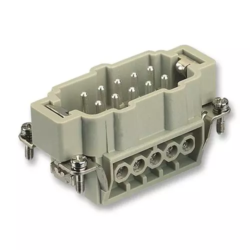 Harting Heavy Duty Connector Inserts / Modules INSERT, MALE, HAN E, 10+E WAY, SCREW, 0933 010 2601