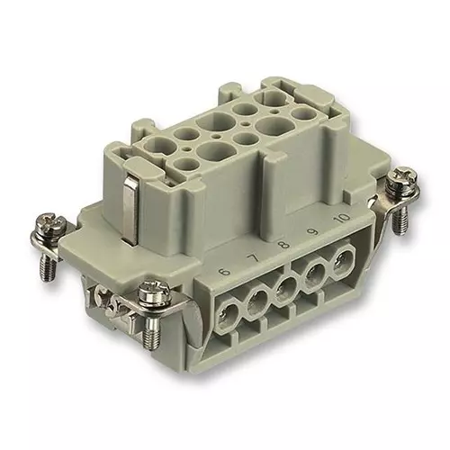 Harting Heavy Duty Connector Inserts / Modules SOCKET, HAN10E, 10WAY, 0933 010 2701